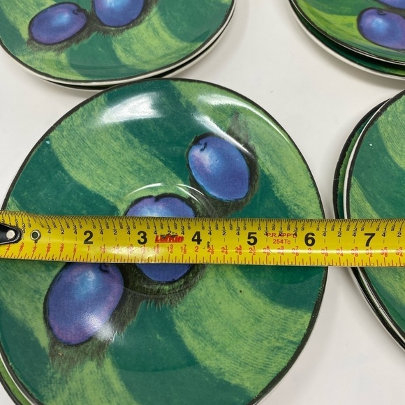 Set of 8 Vintage Misono Tuscany Oval Shaped Plum Saucers/Plates - Picture 4 of 9